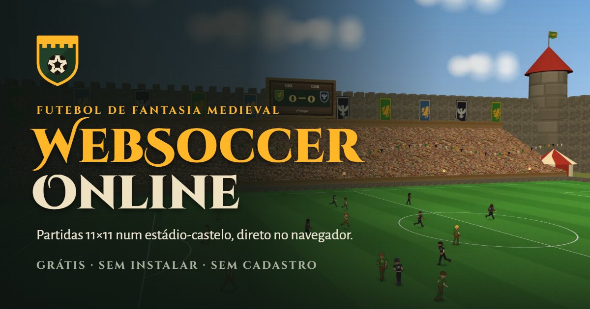 Arte de divulgação do WebSoccerOnline